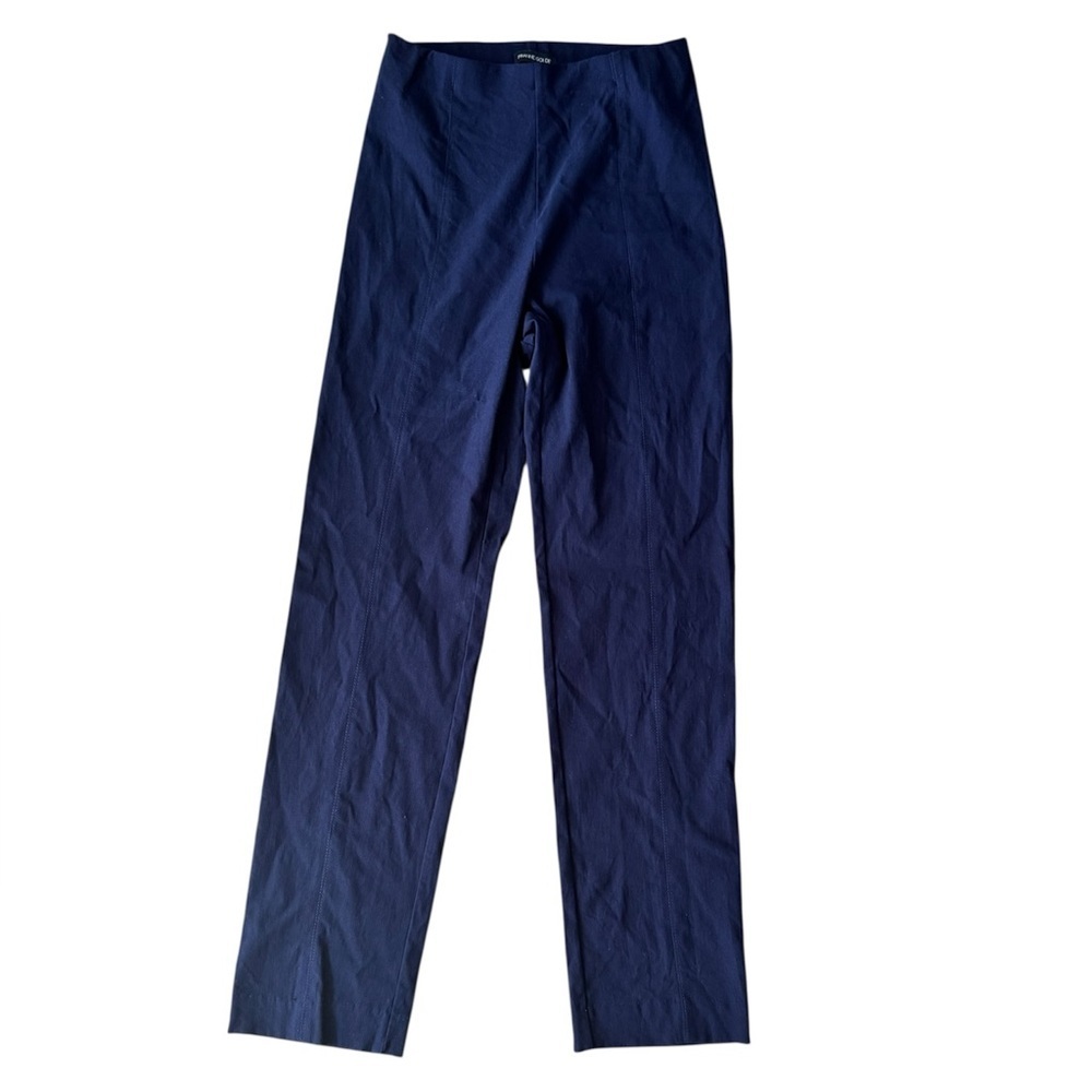 Franne Golde Dark Navy Stretch Pants Cut 5639 Pull On Pant
